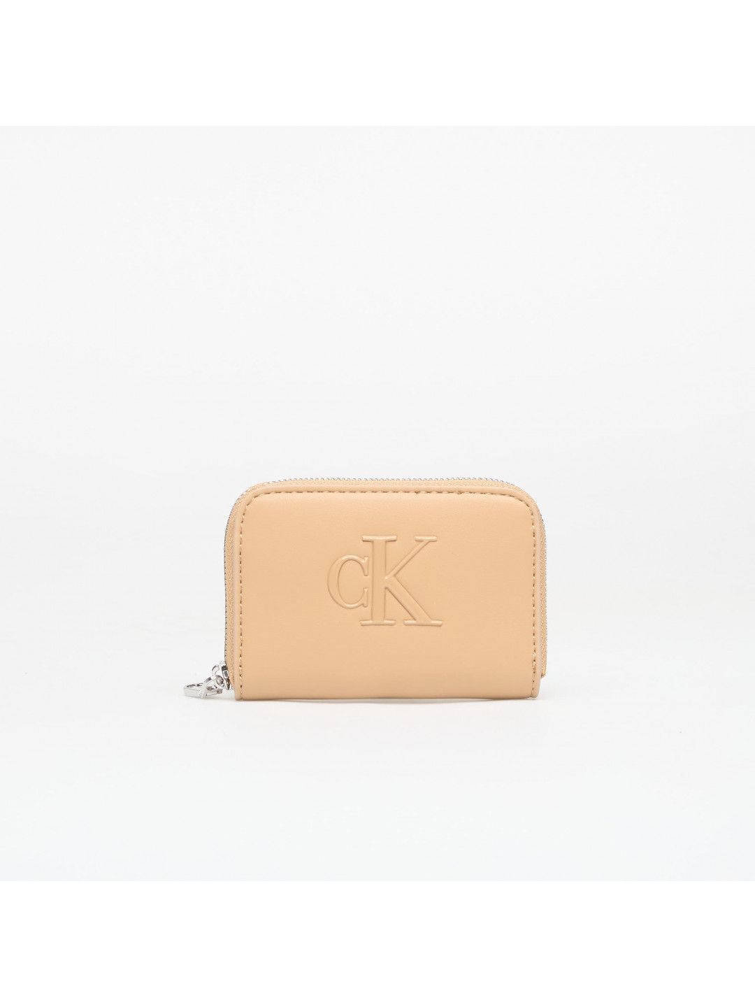 Peněženka Calvin Klein Bold Ck Medium Zip Around Tannin Universal